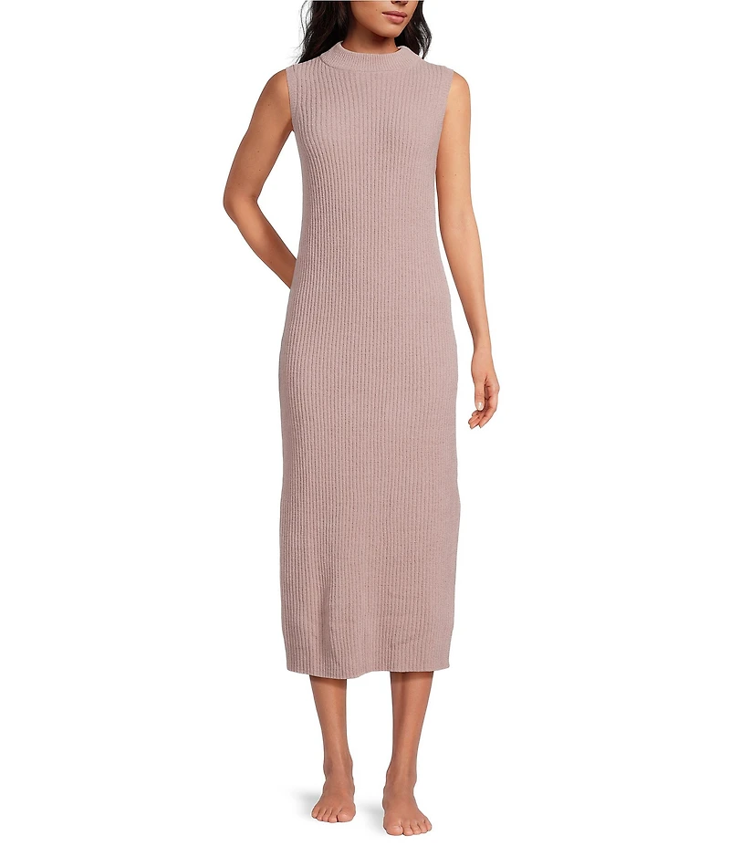 UGG Amara Cozy Knit Lite Sleeveless Mock Neck Lounge Dress