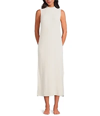 UGG Amara Cozy Knit Lite Sleeveless Mock Neck Lounge Dress