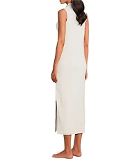 UGG Amara Cozy Knit Lite Sleeveless Mock Neck Lounge Dress