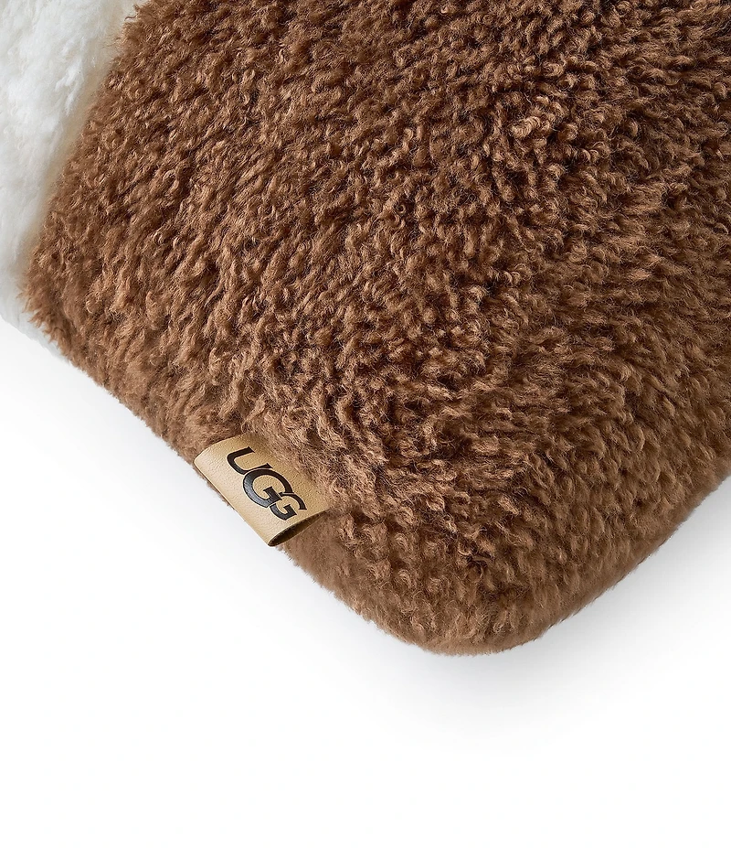 UGG Anselma Faux Fur Two-Tone Decorative Throw Square Pillow