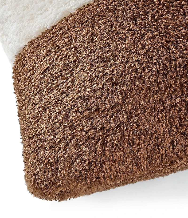 UGG Anselma Faux Fur Two-Tone Decorative Throw Square Pillow
