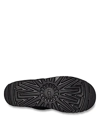 UGG Ansley Parc Suede Fur Lined Wedge Platform Slip On Shooties