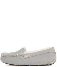 UGG Ansley Water-Resistant Suede Wool Lined Moccasin Slippers