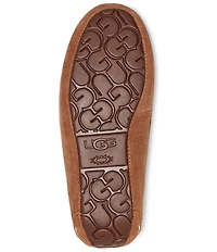 UGG Ansley Water-Resistant Suede Wool Lined Moccasin Slippers