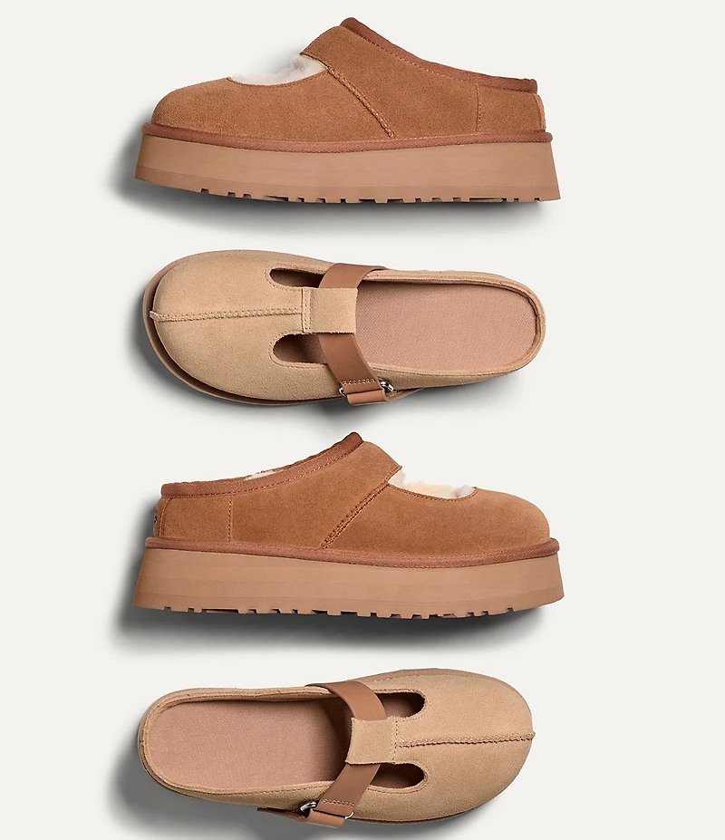 UGG® Bea Mary Jane Suede Family Matching Platform Clog Slippers