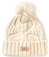 UGG Cable Knit Pom Beanie