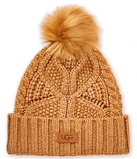 UGG Cable Knit Pom Beanie