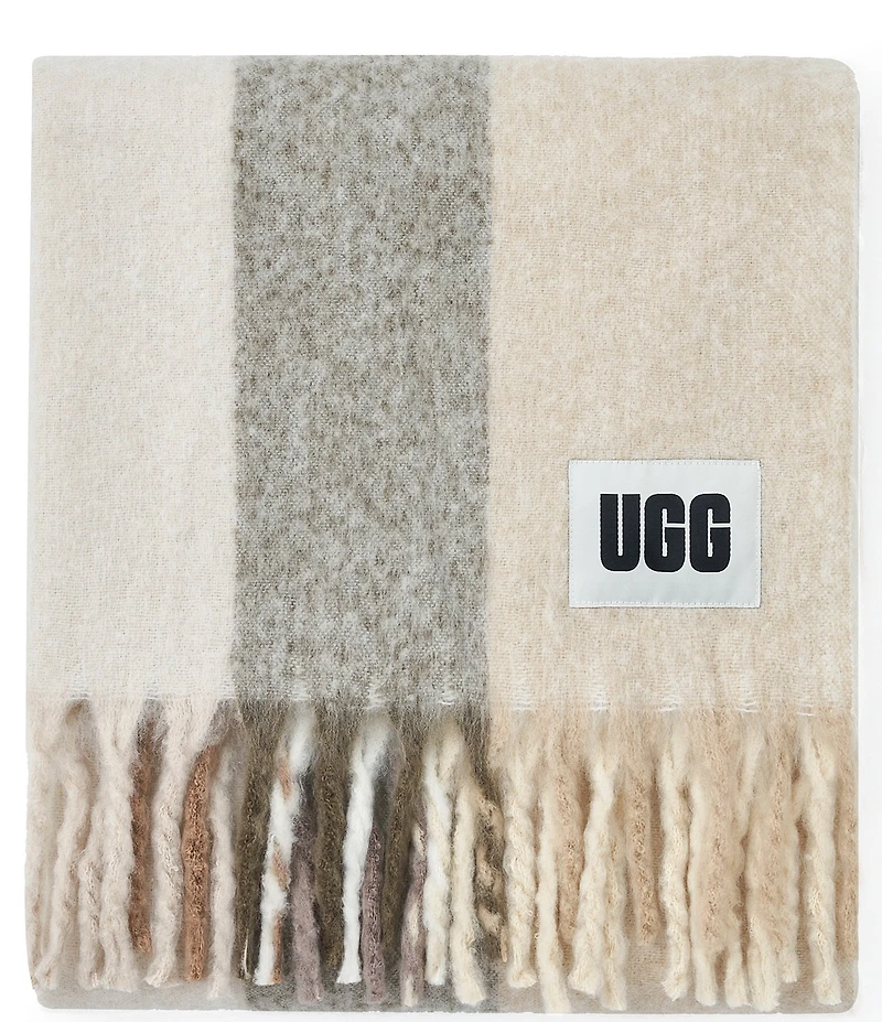 UGG Calyx Faux Mohair Fringed Plush Throw Blanket