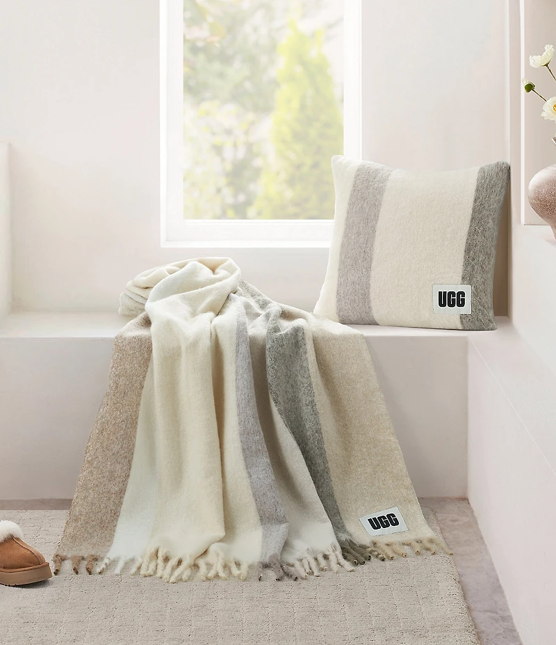 UGG Calyx Faux Mohair Fringed Plush Throw Blanket