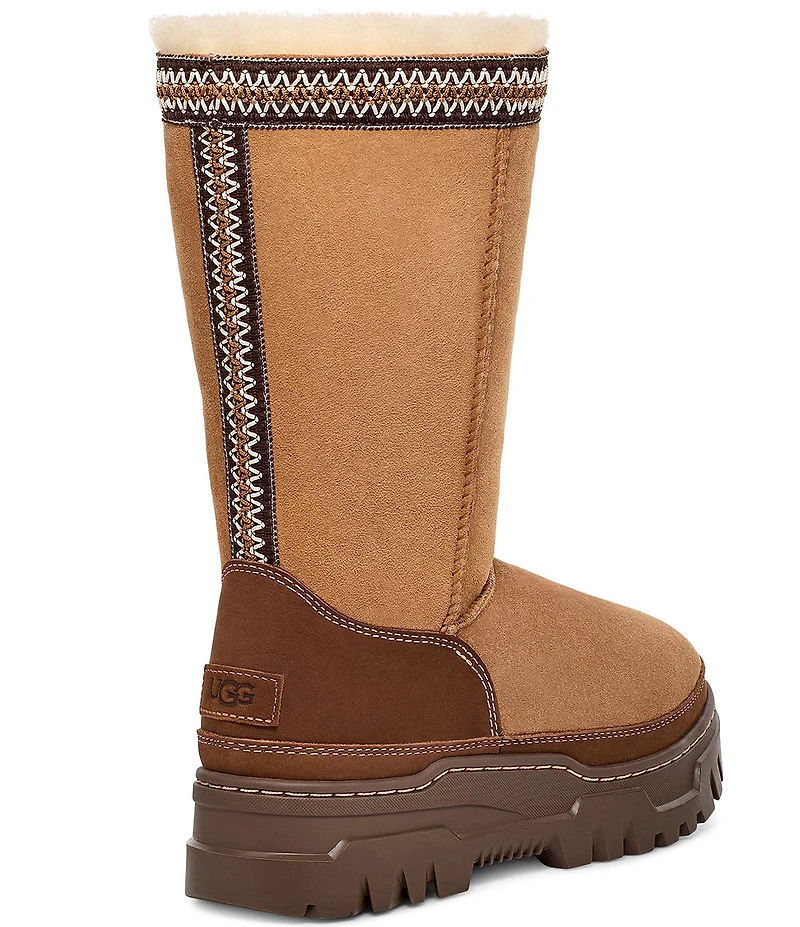 UGG Classic TrailGazer Waterproof Suede Fur Lined Winter Mid Calf Boots