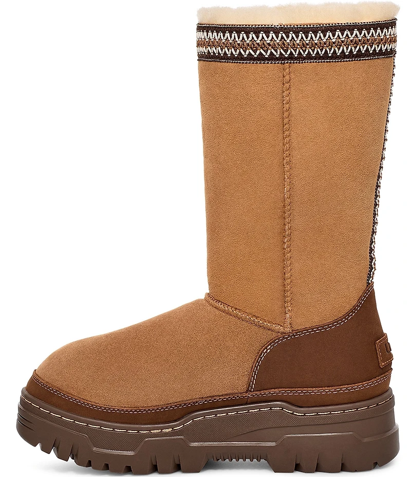 UGG Classic TrailGazer Waterproof Suede Fur Lined Winter Mid Calf Boots