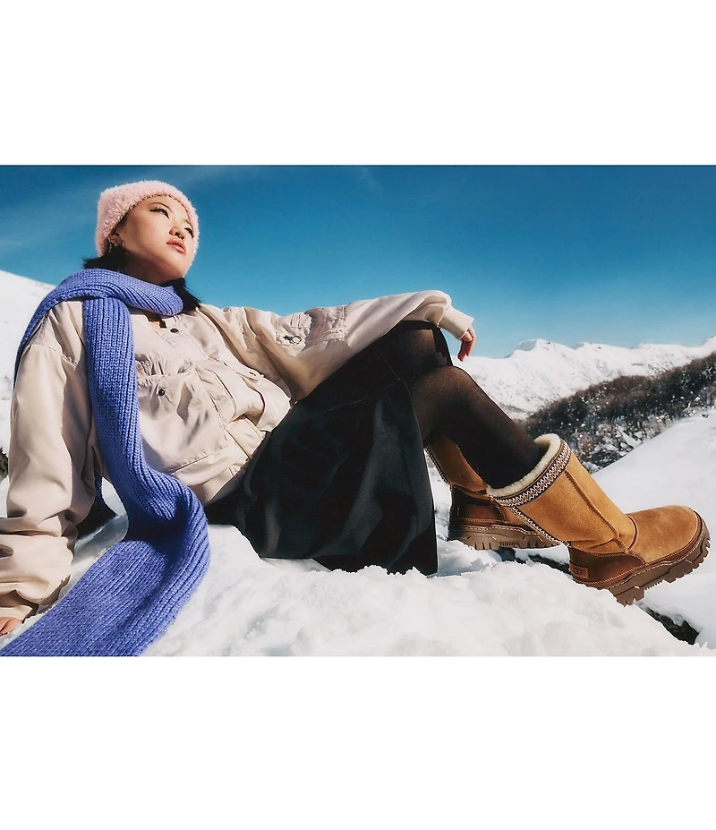 UGG Classic TrailGazer Waterproof Suede Fur Lined Winter Mid Calf Boots
