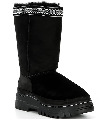 UGG Classic TrailGazer Waterproof Suede Fur Lined Winter Mid Calf Boots