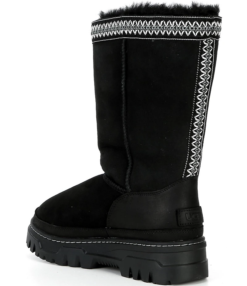 UGG Classic TrailGazer Waterproof Suede Fur Lined Winter Mid Calf Boots