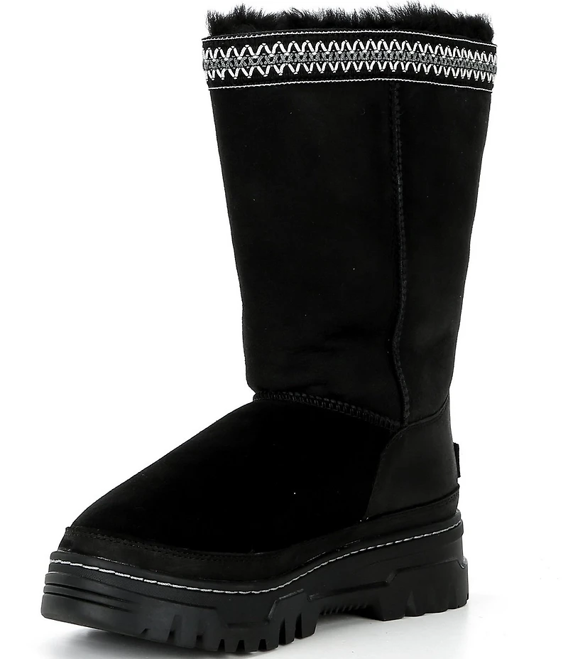 UGG Classic TrailGazer Waterproof Suede Fur Lined Winter Mid Calf Boots