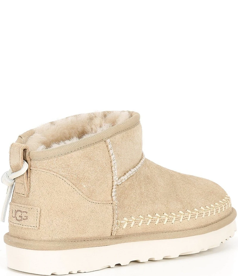 UGG Classic Ultra Mini Biarritz Suede Booties