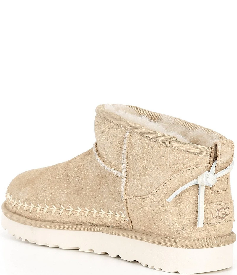 UGG Classic Ultra Mini Biarritz Suede Booties