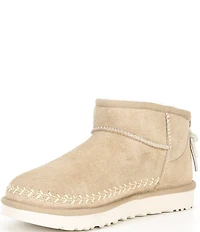 UGG Classic Ultra Mini Biarritz Suede Booties