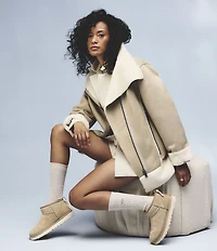 UGG Classic Ultra Mini Biarritz Suede Booties