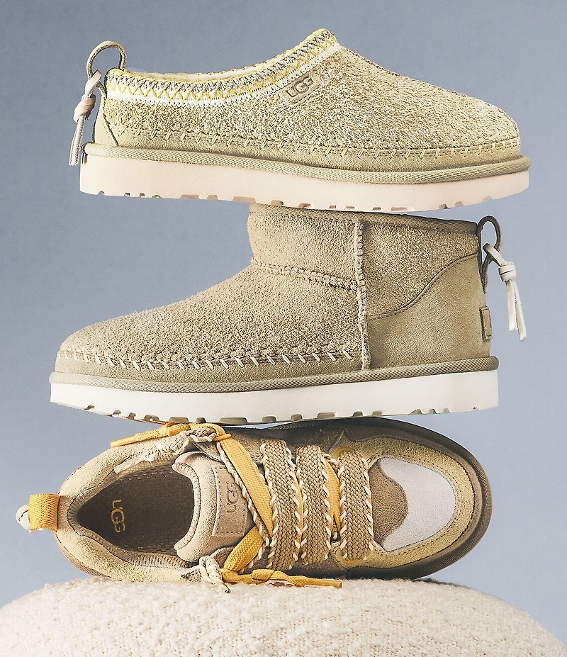 UGG Classic Ultra Mini Biarritz Suede Booties
