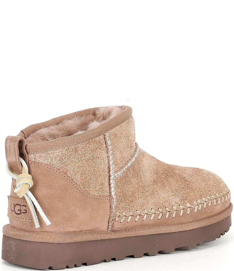 UGG Classic Ultra Mini Biarritz Suede Booties