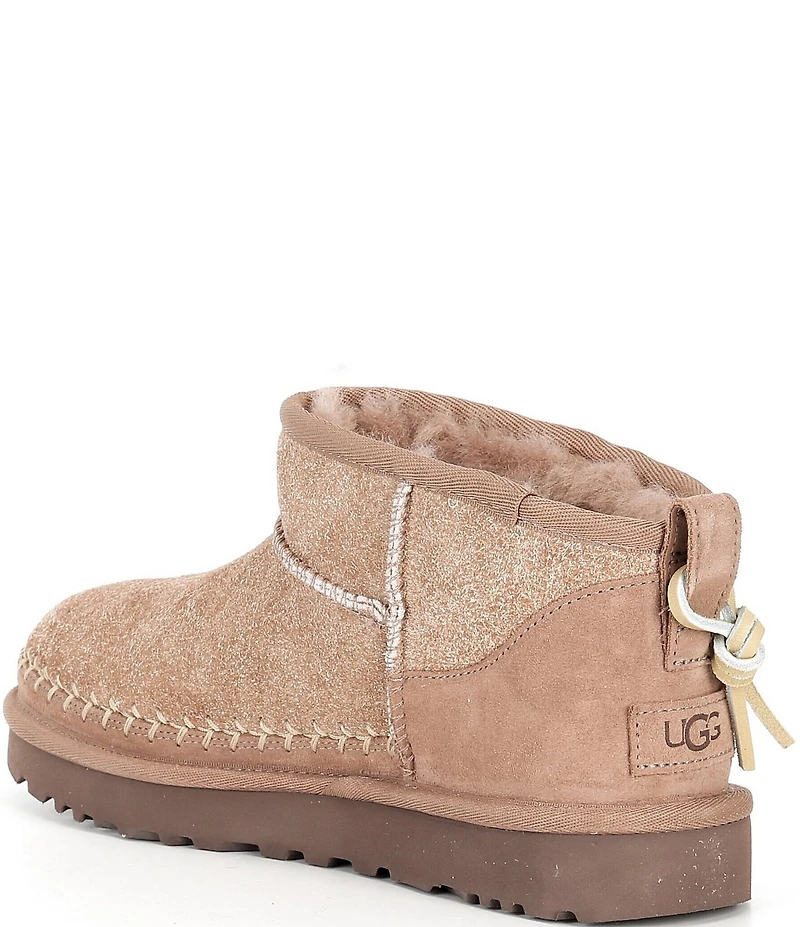 UGG Classic Ultra Mini Biarritz Suede Booties
