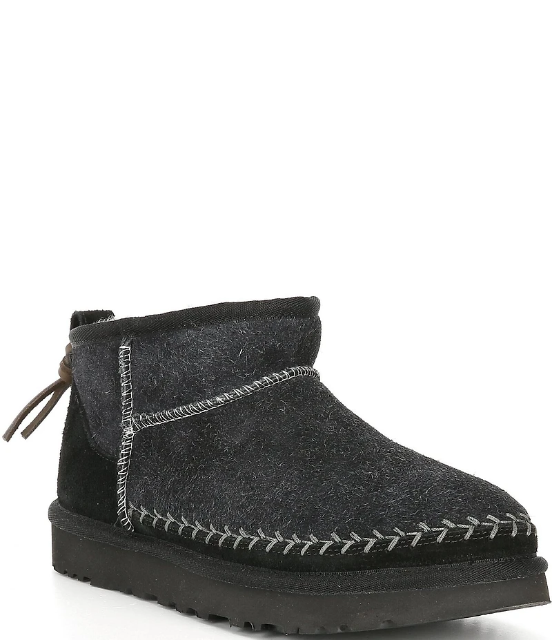 UGG Classic Ultra Mini Biarritz Suede Booties