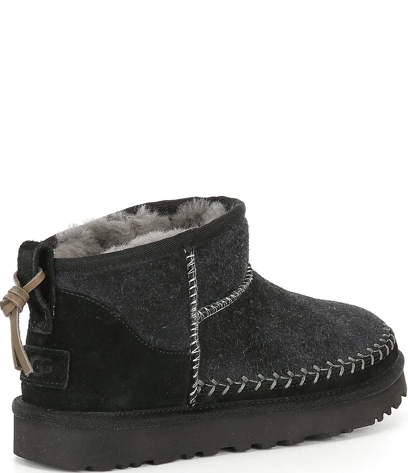 UGG Classic Ultra Mini Biarritz Suede Booties