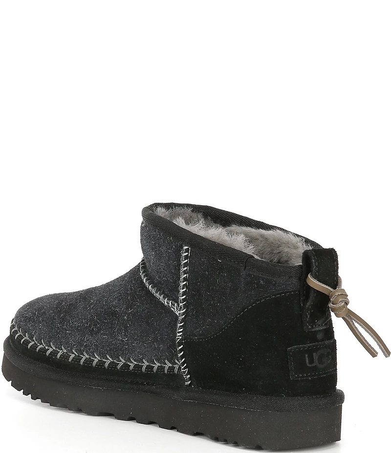UGG Classic Ultra Mini Biarritz Suede Booties