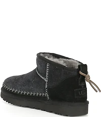 UGG Classic Ultra Mini Biarritz Suede Booties
