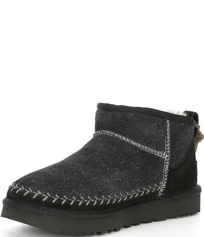 UGG Classic Ultra Mini Biarritz Suede Booties