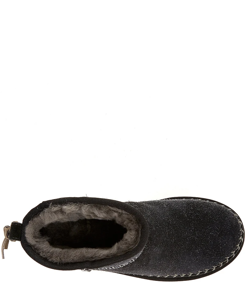 UGG Classic Ultra Mini Biarritz Suede Booties