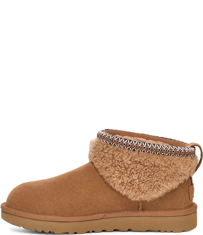 UGG Classic Ultra Mini Maxi Curly Suede Booties