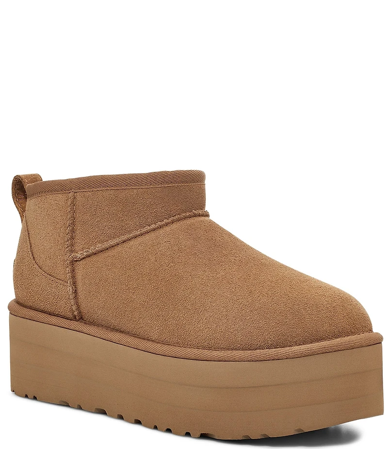 UGG Classic Ultra Mini Platform Suede Booties