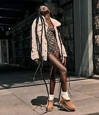 UGG Classic Ultra Mini Platform Suede Booties