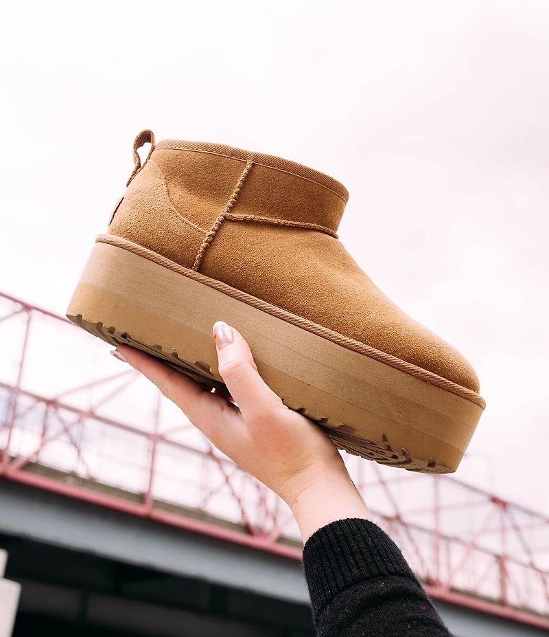 UGG Classic Ultra Mini Platform Suede Booties