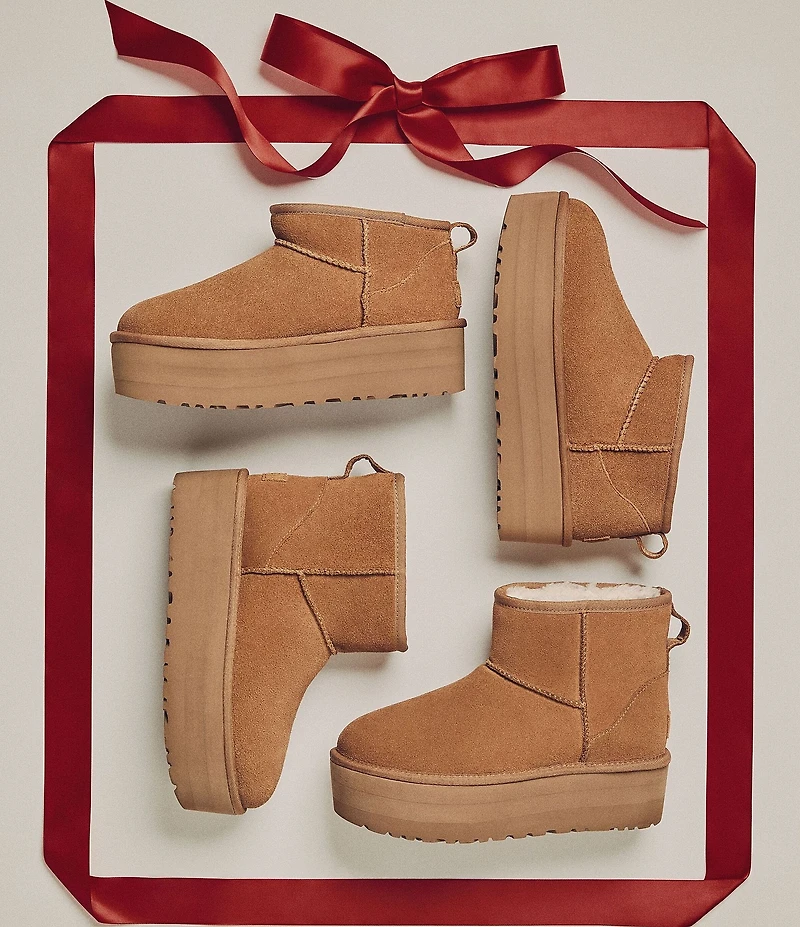 UGG Classic Ultra Mini Platform Suede Booties