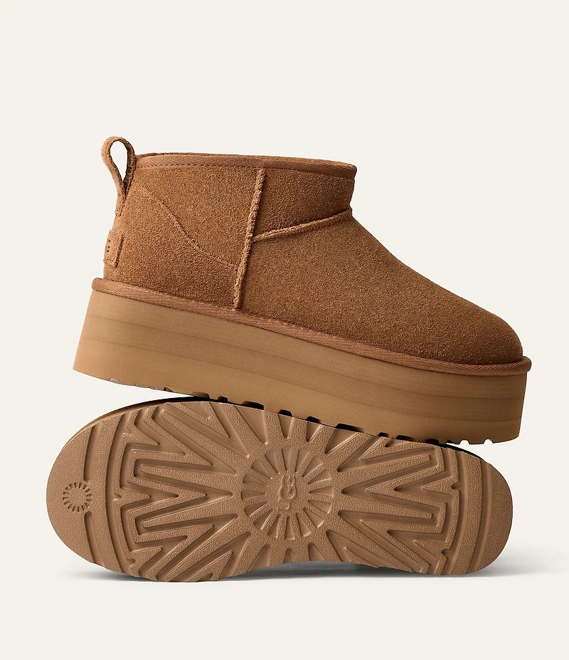 UGG Classic Ultra Mini Platform Suede Booties