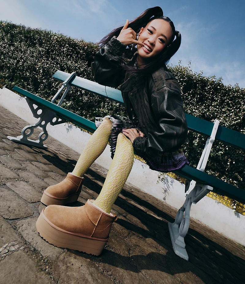 UGG Classic Ultra Mini Platform Suede Booties