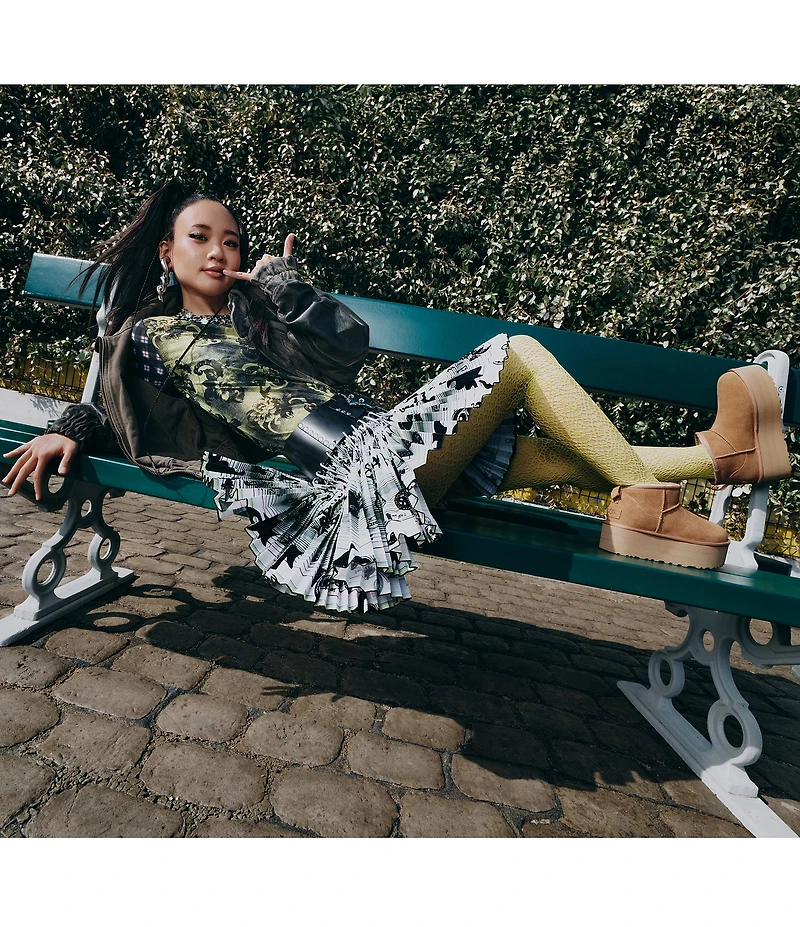 UGG Classic Ultra Mini Platform Suede Booties