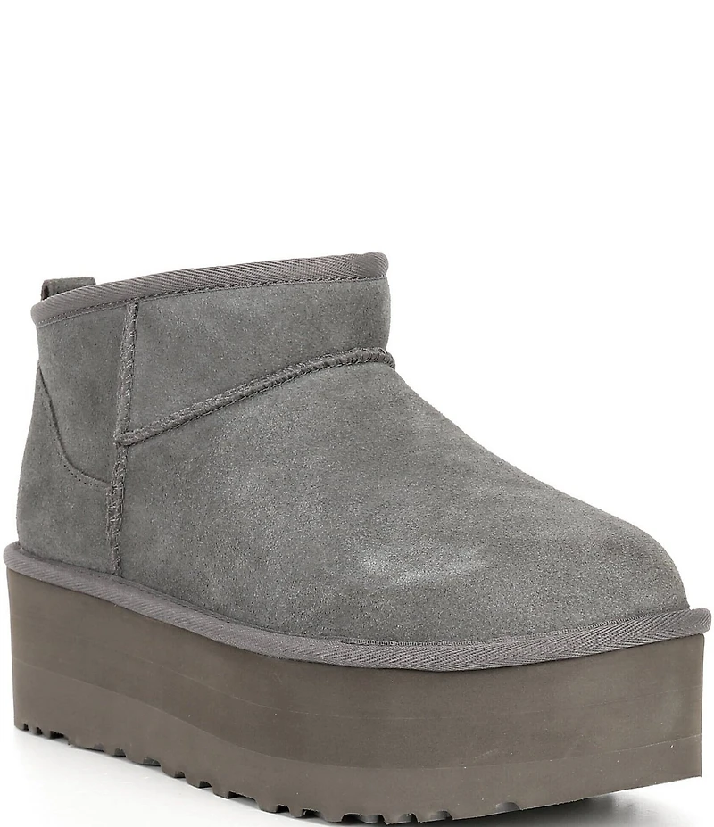 UGG Classic Ultra Mini Platform Suede Booties