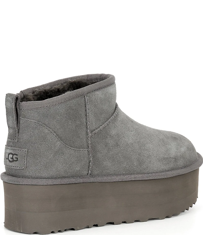 UGG Classic Ultra Mini Platform Suede Booties