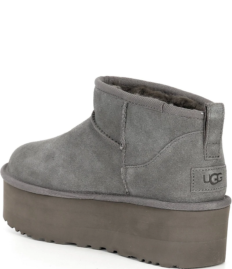 UGG Classic Ultra Mini Platform Suede Booties