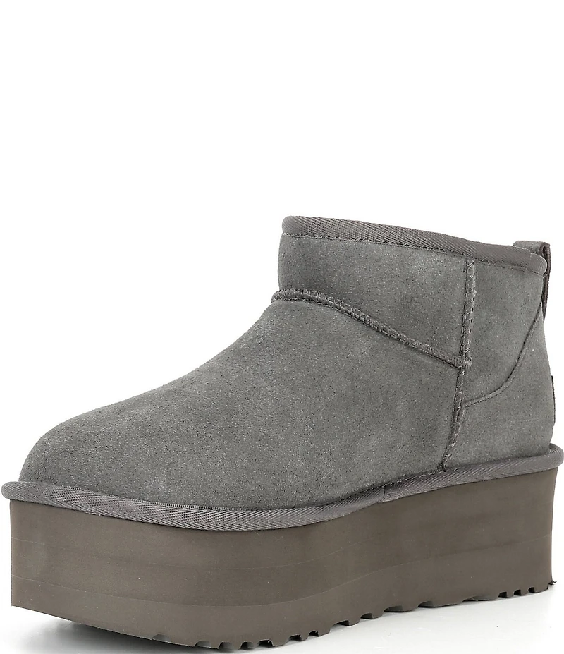 UGG Classic Ultra Mini Platform Suede Booties