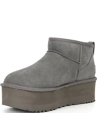 UGG Classic Ultra Mini Platform Suede Booties