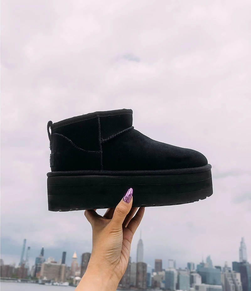 UGG Classic Ultra Mini Platform Suede Booties
