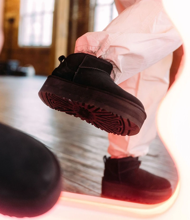 UGG Classic Ultra Mini Platform Suede Booties