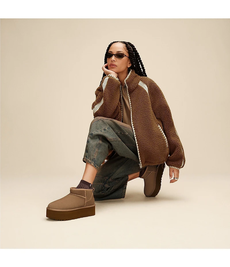 UGG Classic Ultra Mini Platform Suede Booties