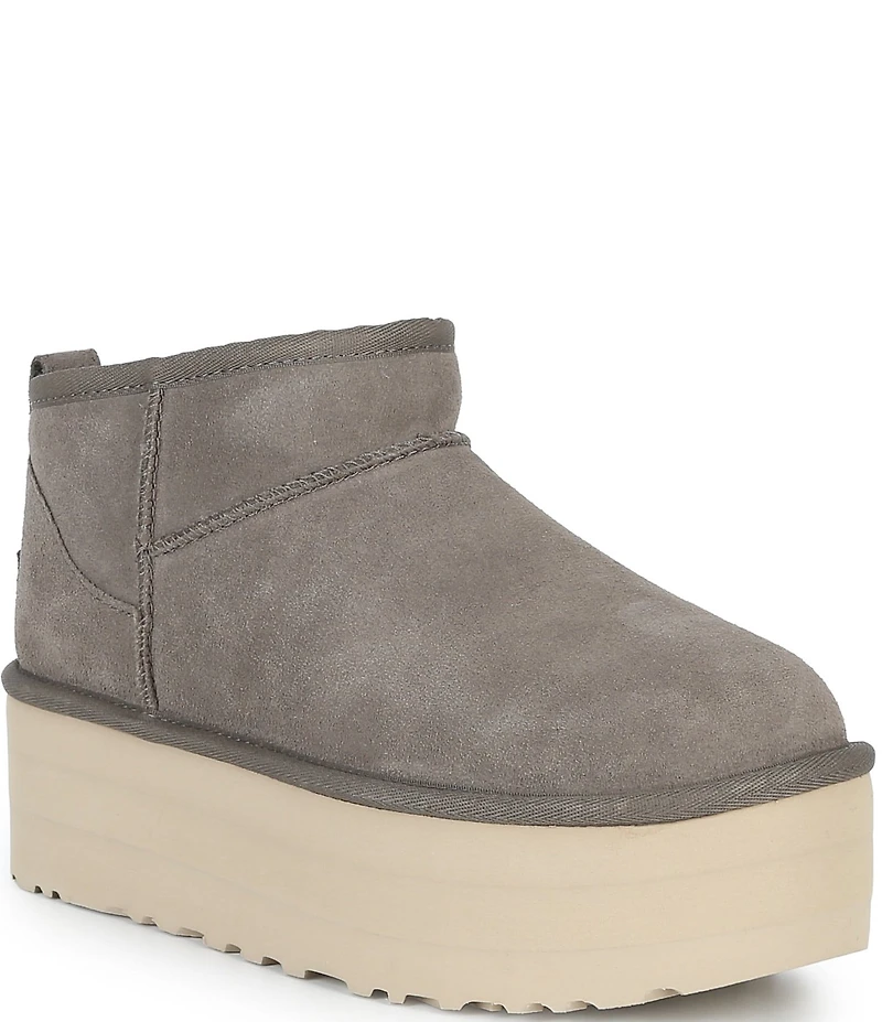 UGG Classic Ultra Mini Platform Suede Booties