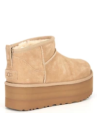 UGG Classic Ultra Mini Platform Suede Booties
